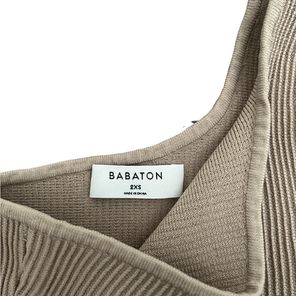 BABATON "SCULPT KNIT ONE-SHOULDER CROPPED TANK" - Picture 2 of 2